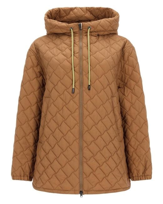 Herno Brown A-Shape Jacket