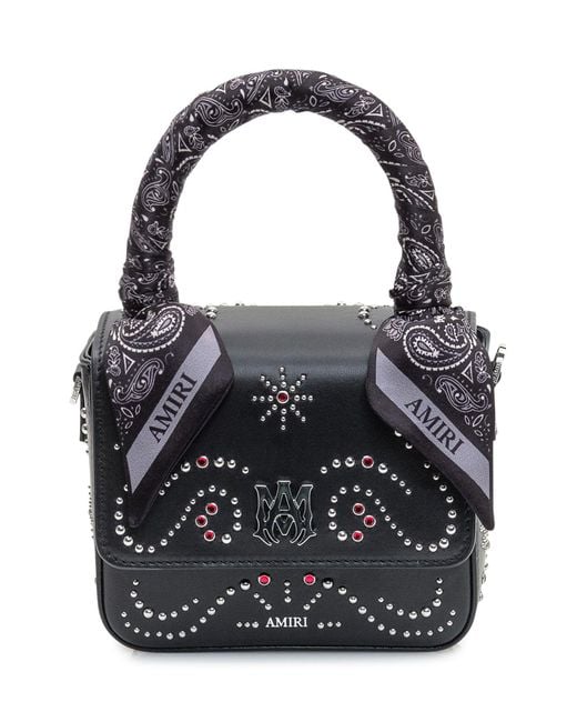 Amiri Black Mini Studded Handbag