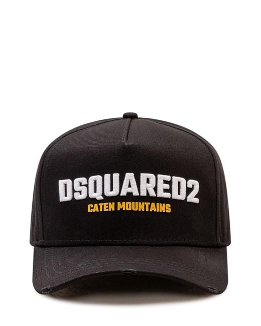 DSquared² Black Baseball Cap for men