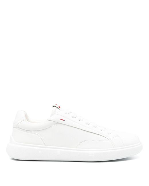 Peuterey White Low-Top Leather Sneakers for men