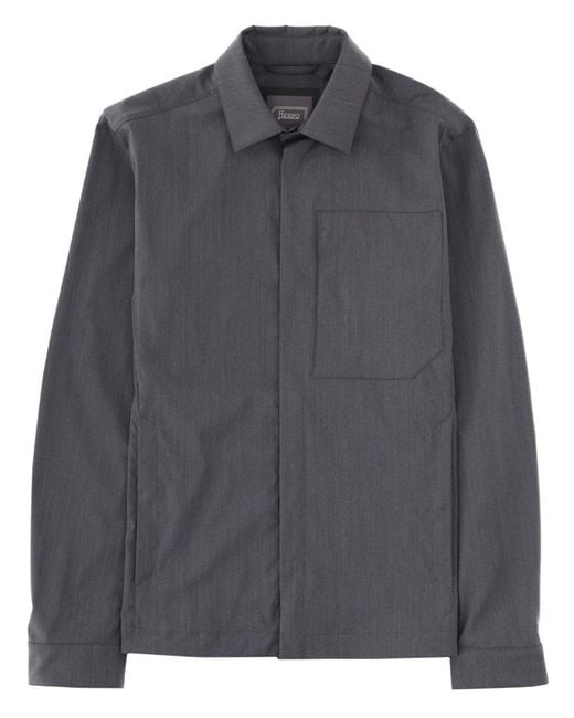 Herno Gray Shacket for men