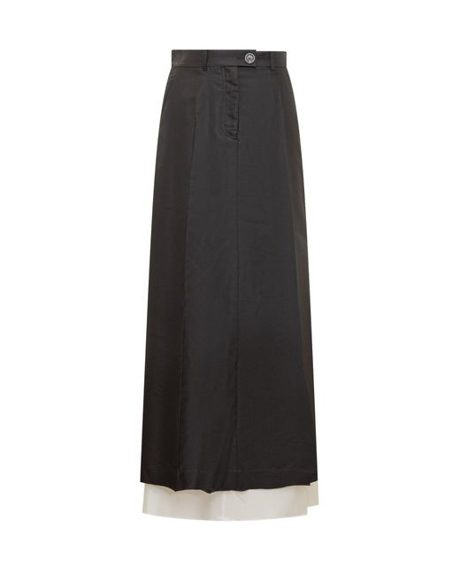 Peter Do Black Maxi Tailored Skirt