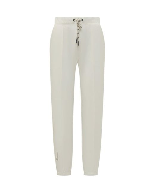 Moncler Gray Mini Trousers With Adjustable Drawstring