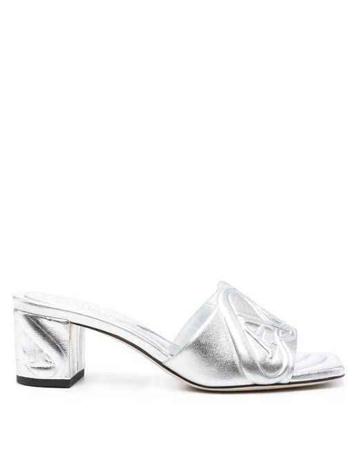 McQueen White Sandals