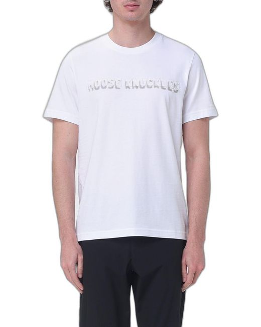 Moose Knuckles White Withnor Tee for men
