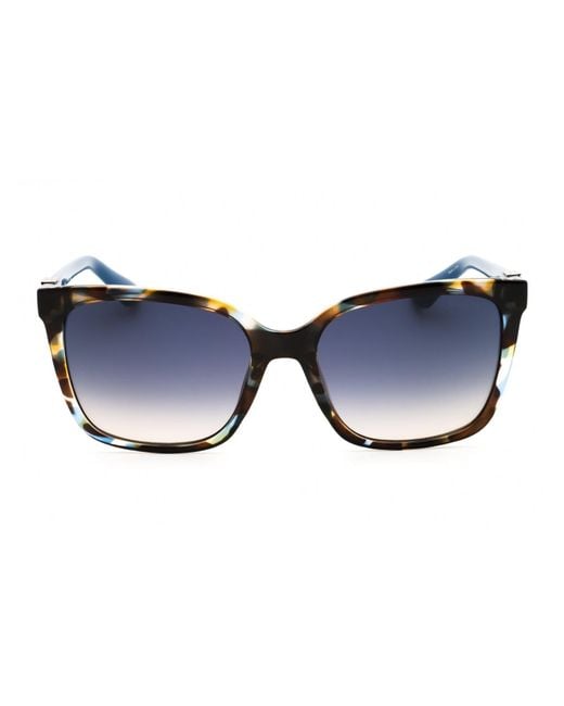 Guess Blue Rectangular Mini Sunglasses