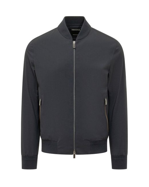 Zegna Gray Trofeo Elem Blouson Jacket