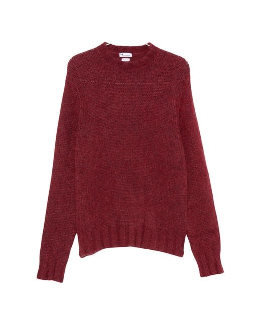 Doppiaa Red Wool-Blend Sweater for men