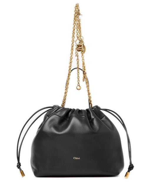 Chloé Black Mini Drawstring Bag