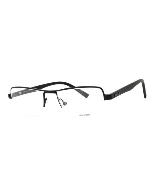 Police Multicolor Vpl257 Metal Rectangular Eyeglasses for men