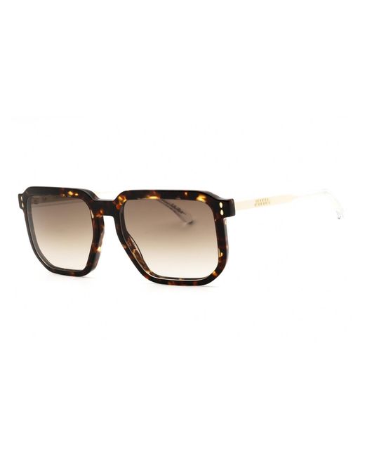 Isabel Marant Multicolor Oval Plastic Frame Sunglasses