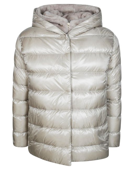 Herno Gray Puffer Jacket