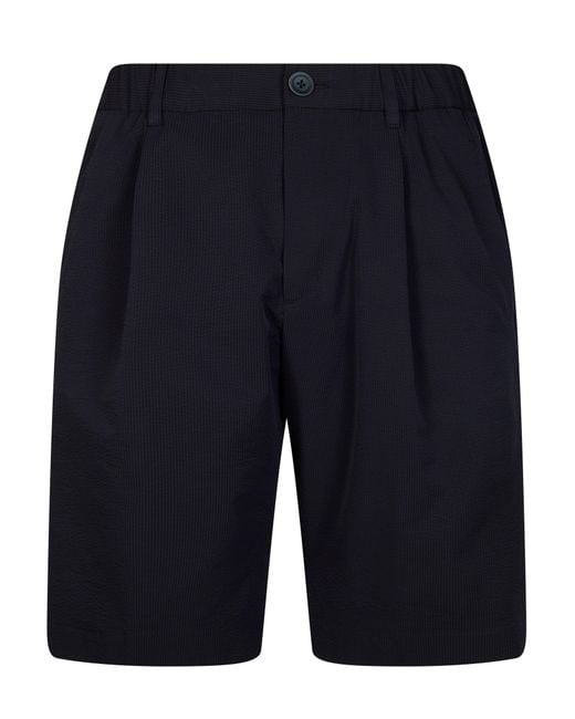 Herno Blue Mini Technical Bermuda Shorts for men