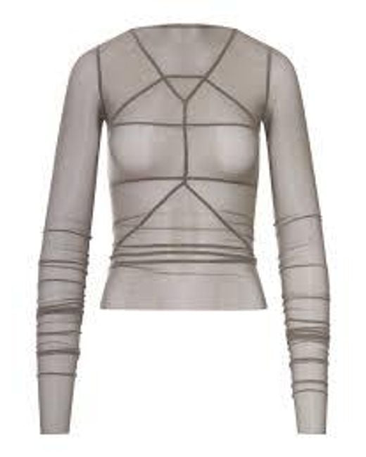 Rick Owens Gray Temple Mini Top