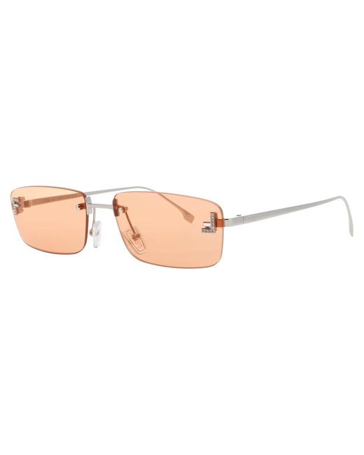 Fendi Black Rectangular Sunglasses 54-16-135