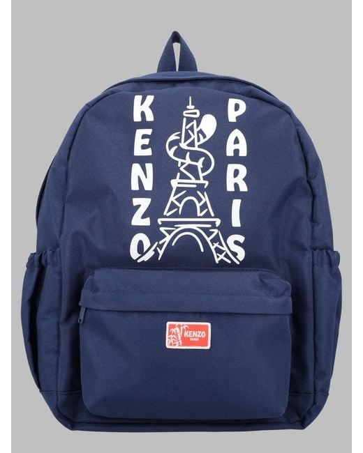 KENZO Blue Boys' Polyester Backpack
