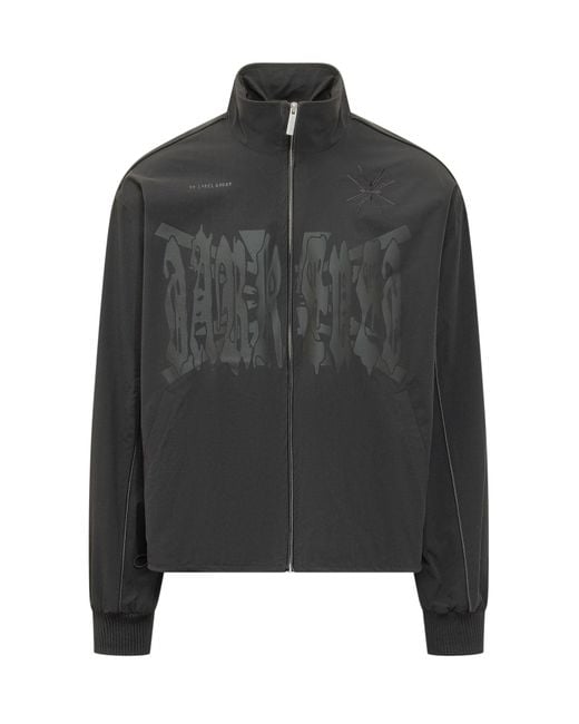 44 Label Group Black Essentials Zip Neck Jacket