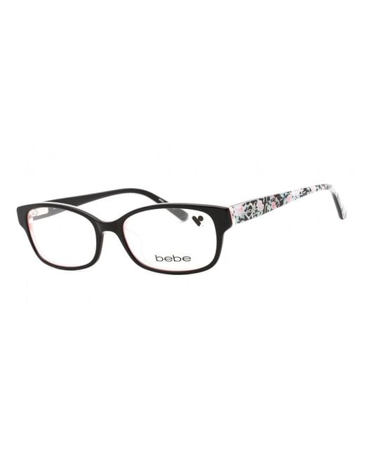Bebe Multicolor Sleek Rectangular Eyeglasses, Bb5183 Style