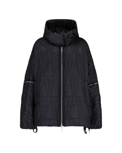 Moncler Genius Black Quilted Hooded Puffer Jacket