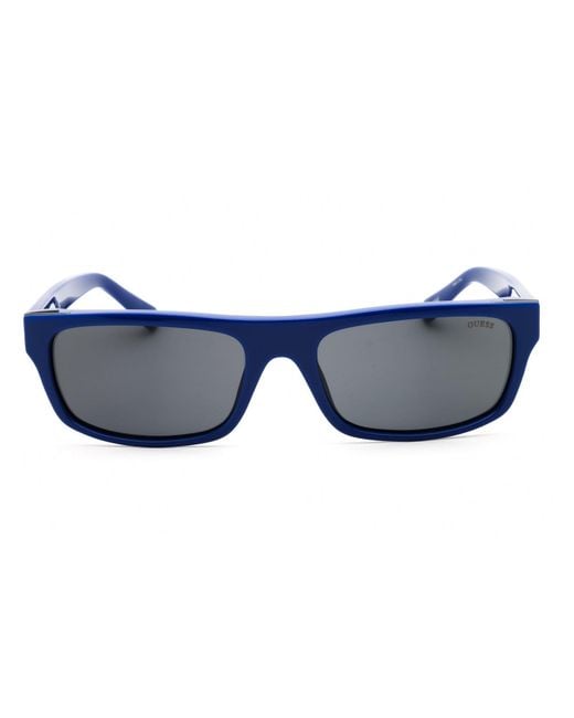 Guess Blue Rectangular Sunglasses for men