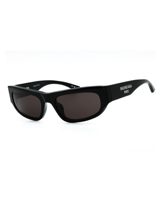 Balenciaga Black Bb0388S Acetate Rectangular Sunglasses