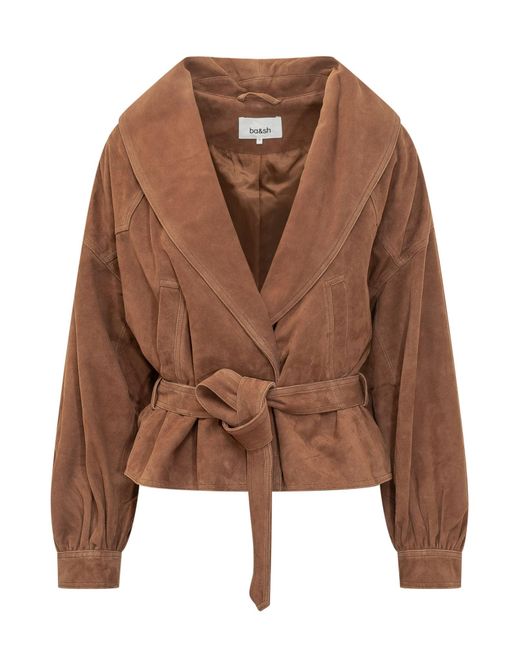 Ba&sh Brown Overshirt Jacket Manon