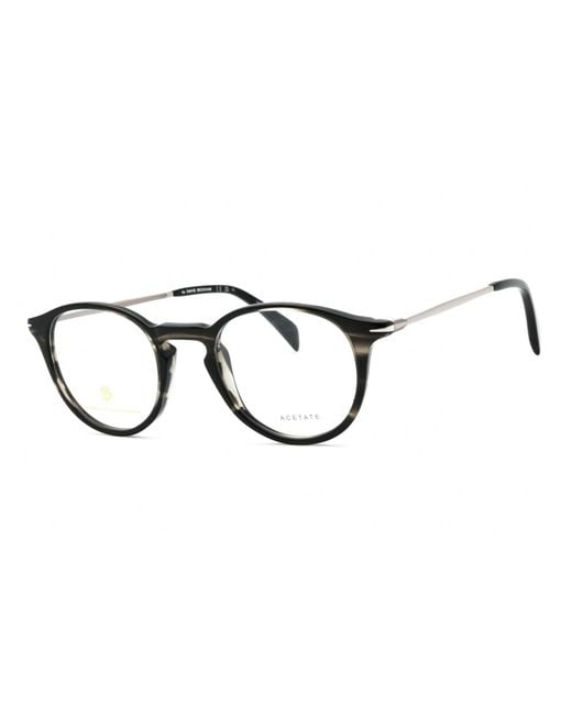 David Beckham Multicolor Db 1049 Plastic Round Eyeglasses for men