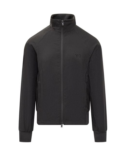 Y-3 Black Track Jacket With Zip