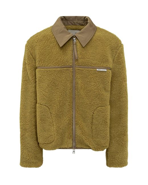 AMI Green Stylish Jacket With Collar