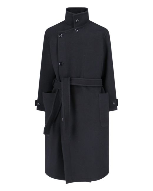 Lemaire Black Wool Jacket With Cotton Lining