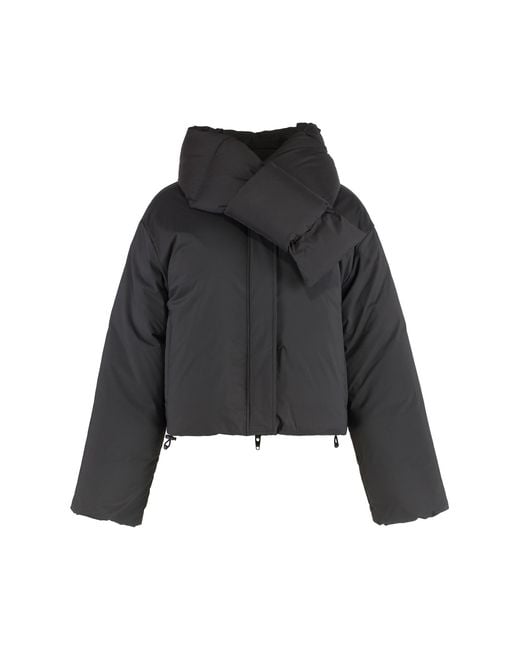Alexander Wang Black Tech Fabric Down Jacket