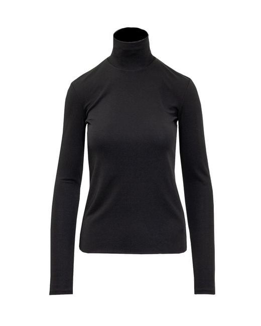 Jil Sander Black Chic Knit Top