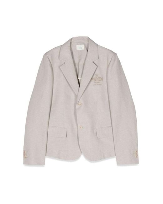 Fendi Gray Jacket