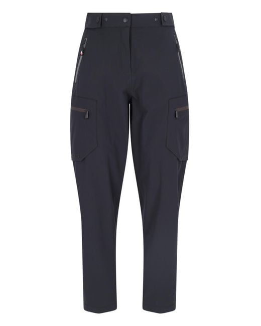Moncler Blue Technical Stretch Trousers