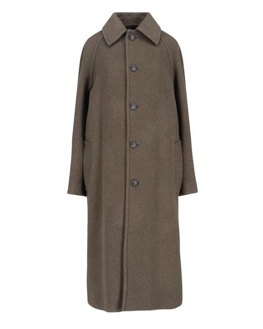 Phoebe Philo Brown Wool Blend Long Coat