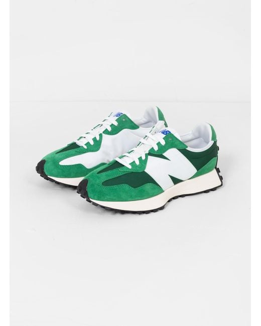 New Balance Suede Ms327lg1 Trainers in Green for Men - Lyst