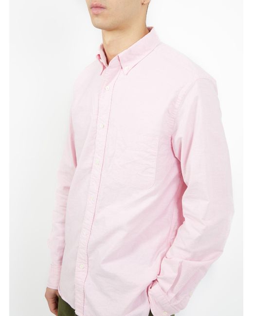 Cotton Oxford B.d. Shirt Pink 