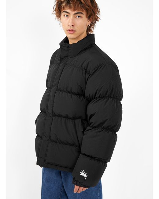 Stussy Ripstop Down Puffer Jacket Black for Men | Lyst Canada