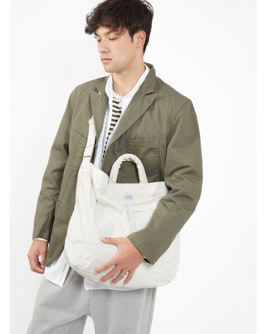 Porter-Yoshida and Co Mile 2-way Tote Bag Large White for Men