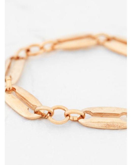 Helena Rohner Links Gold Plated Bracelet in White | Lyst