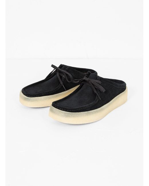 Clarks Wallabee Cup Lo Mules Black Suede for Men | Lyst Canada