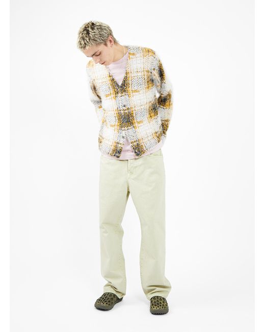 Stussy Double Dye Big Ol' Jeans Cream in White for Men | Lyst