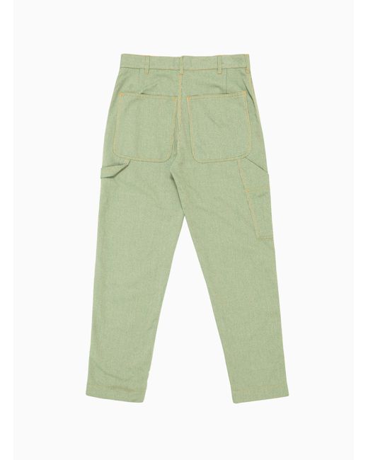 YMC Denim Painter Trousers Green Stripe 