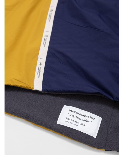 Mountain Research Loop Neck Gaiter Yellow & Navy in Blue for Men | Lyst UK