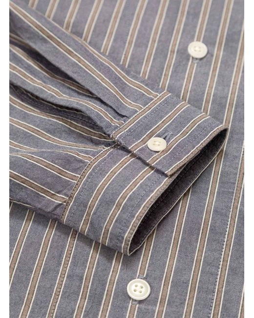 Garbstore Blue Grande Shirt Indigo Stripe for men