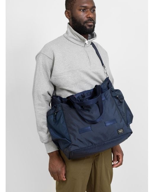 Porter-Yoshida and Co Force 2 Way Tote Bag in Blue for Men | Lyst