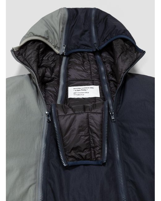 Mountain Research 4 Zips Parka Navy & Grey in Blue for Men | Lyst