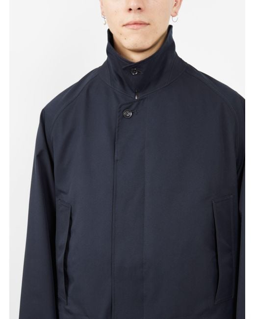 Nanamica Gore-tex Short Soutien Collar Coat Navy in Blue for Men