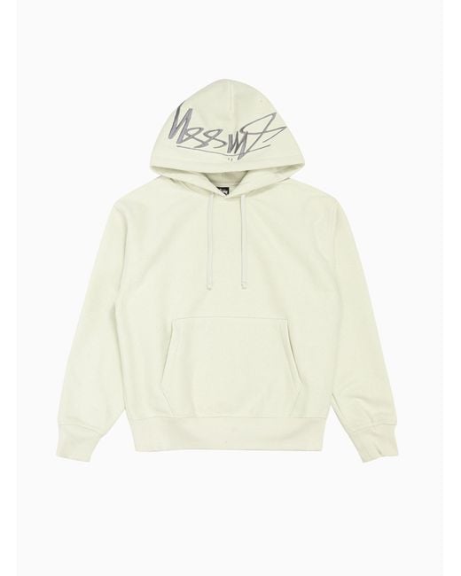 White stussy store hoodie mens