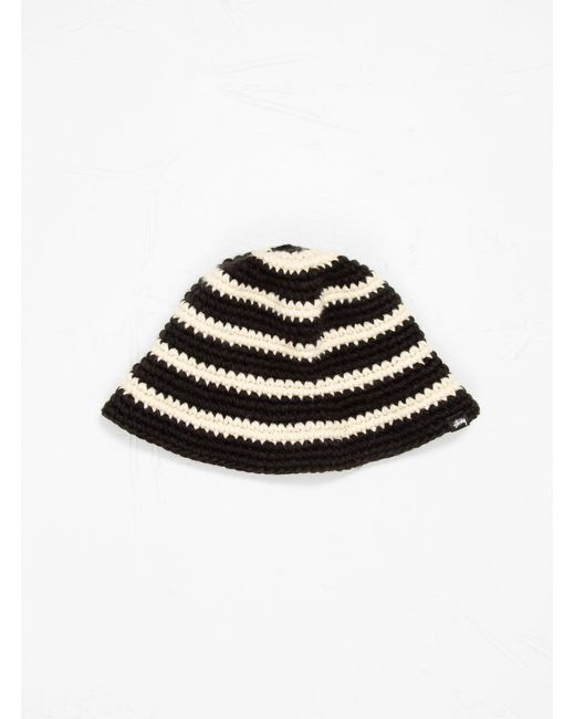 Stussy Swirl Knit Bucket Hat Black for Men Lyst